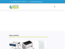 Tablet Screenshot of officeboxpanama.com
